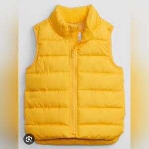 Baby GAP Bright Yellow Kids Puffer Vest